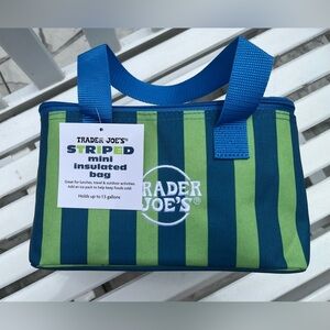 Trader Joe’s blue and green insulated mini bag